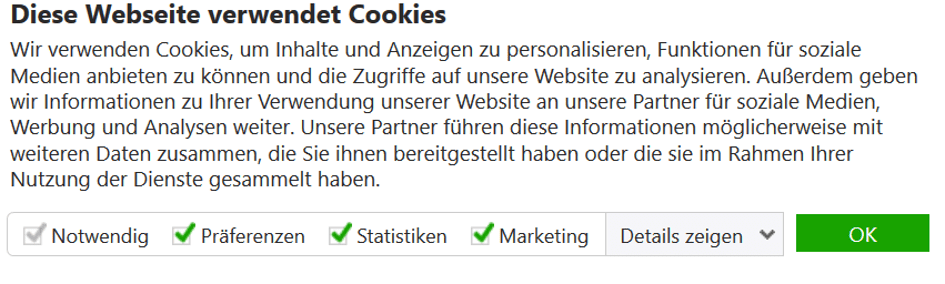 Webseiten Cookies 2020